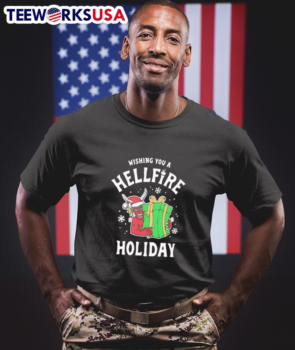 Wishing you a Hellfire holiday - Adult & Kids T-Shirts, Sweatshirts & Hoodies apparel design preview 1