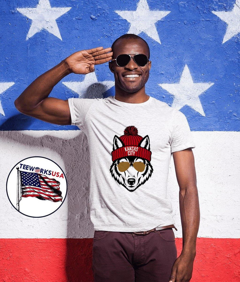 Wolf Mascot beanie Kansas City Chiefs - Adult & Kids T-Shirts, Sweatshirts & Hoodies apparel design preview 1