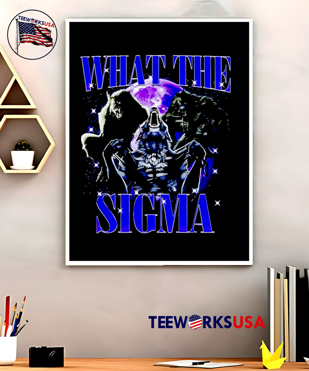 Wolf Sigma what the - Adult & Kids T-Shirts, Sweatshirts & Hoodies apparel design preview 5