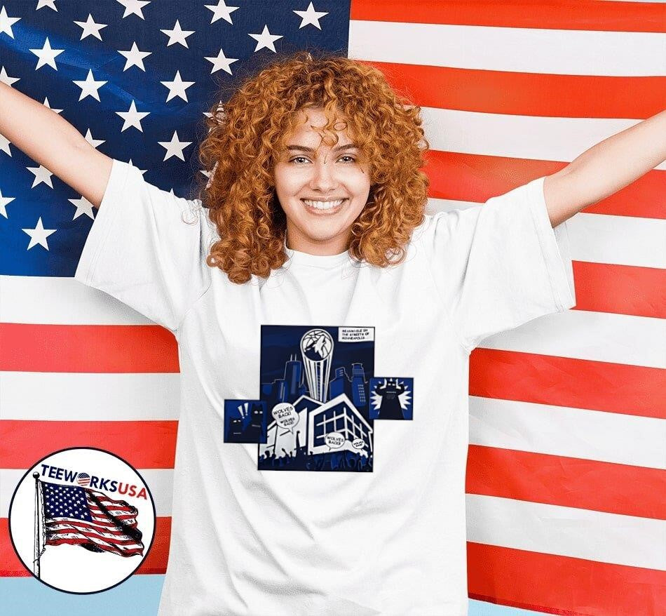 Wolves Back Meanwhile In The Streets Of Minneapolis - Adult & Kids T-Shirts, Sweatshirts & Hoodies apparel design preview 7