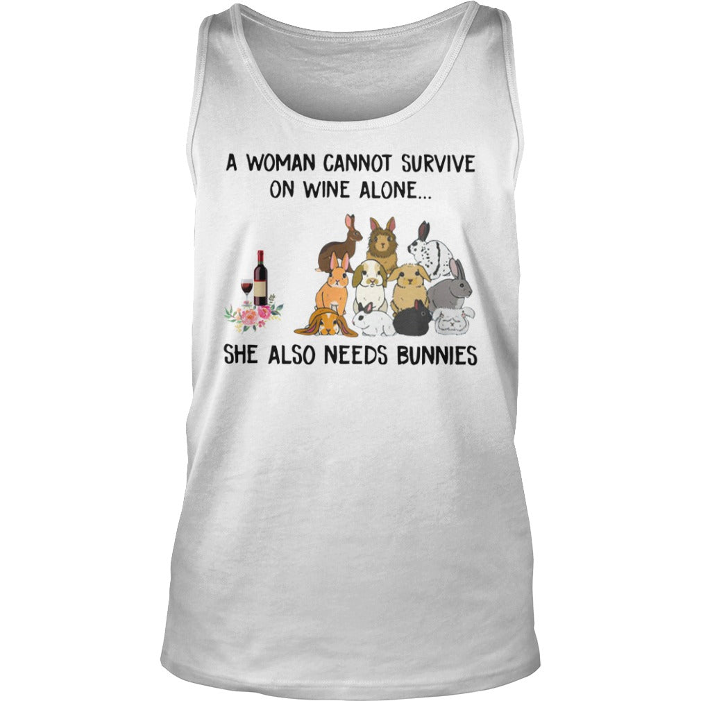 Woman Cannot Survive Wine Alone She Also Needs - Adult & Kids T-Shirts, Sweatshirts & Hoodies apparel design preview 3