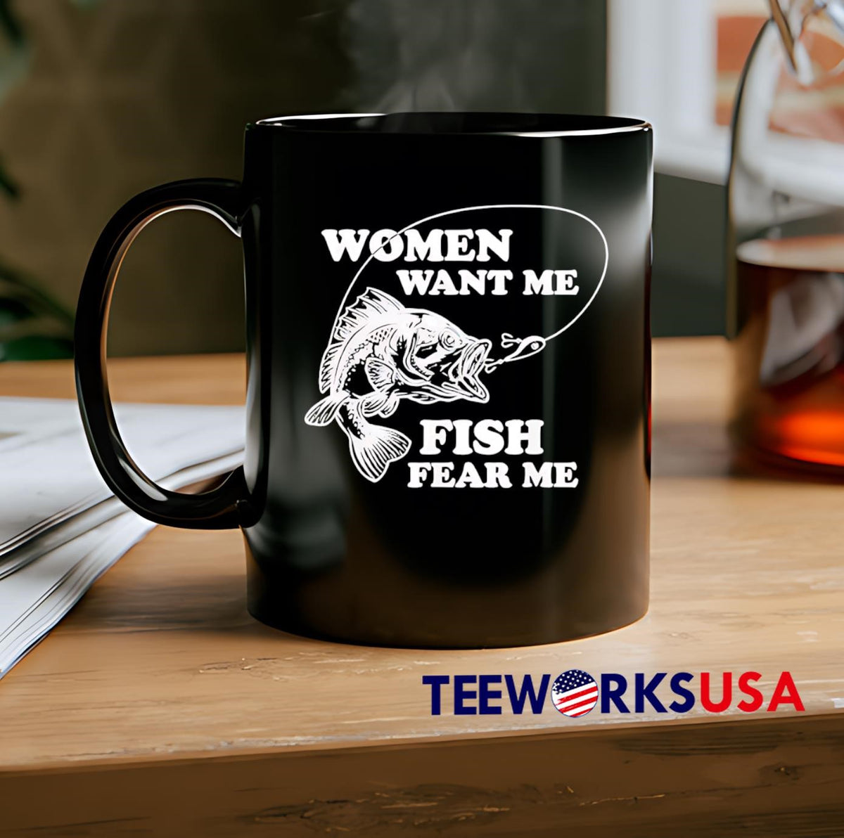 Woman Want Me Fish Fear - Adult & Kids T-Shirts, Sweatshirts & Hoodies apparel design preview 2