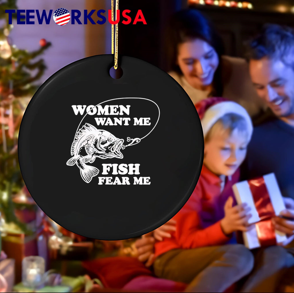 Woman Want Me Fish Fear - Adult & Kids T-Shirts, Sweatshirts & Hoodies apparel design preview 4
