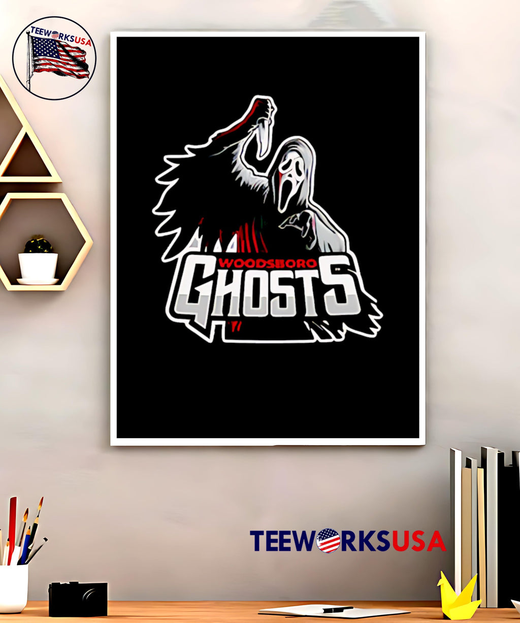 Woodsboro Ghosts Hockey logo - Adult & Kids T-Shirts, Sweatshirts & Hoodies apparel design preview 5