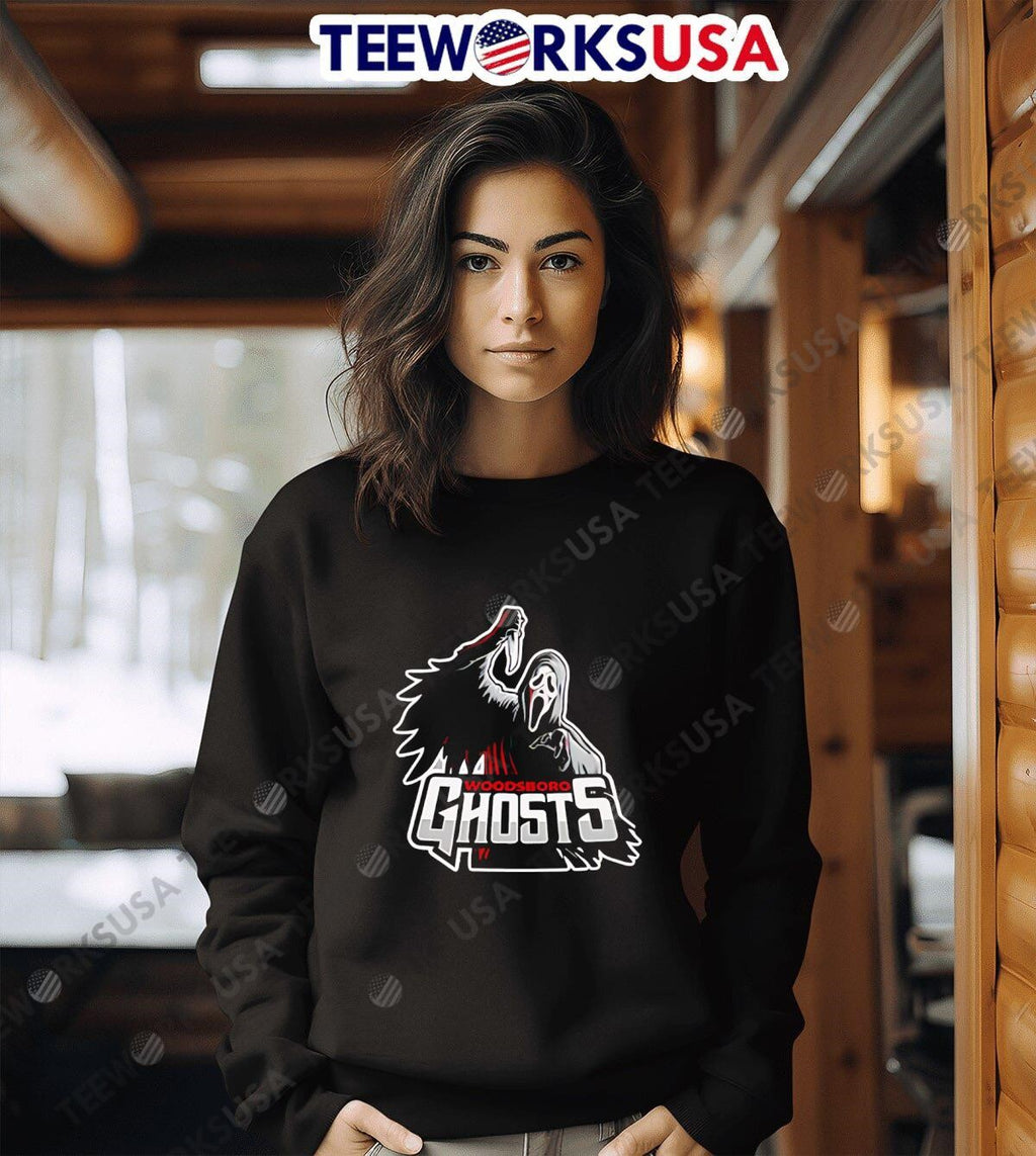 Woodsboro Ghosts Hockey logo - Adult & Kids T-Shirts, Sweatshirts & Hoodies apparel design preview 6