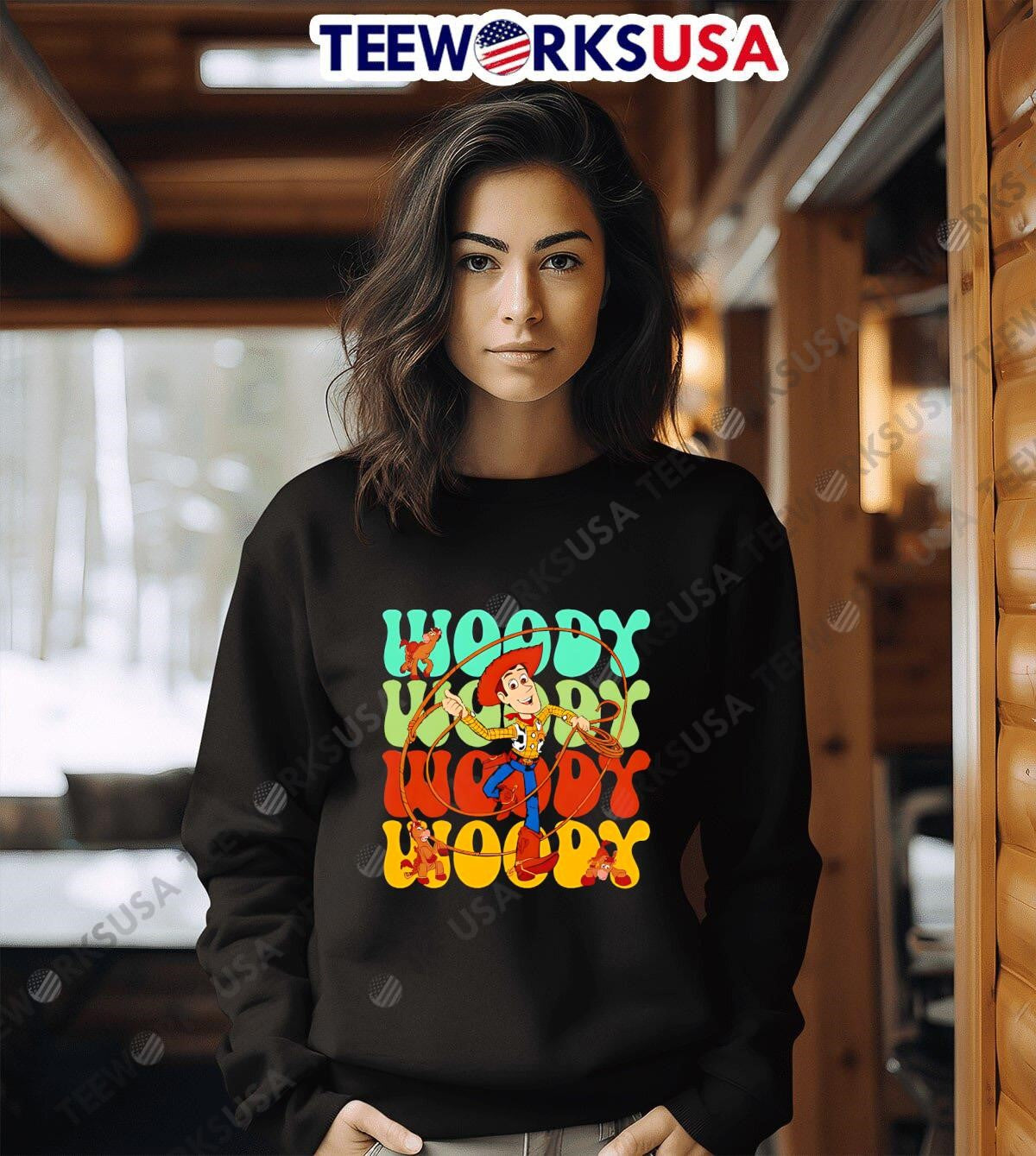 Woody repeat cartoon cute - Adult & Kids T-Shirts, Sweatshirts & Hoodies apparel design preview 6
