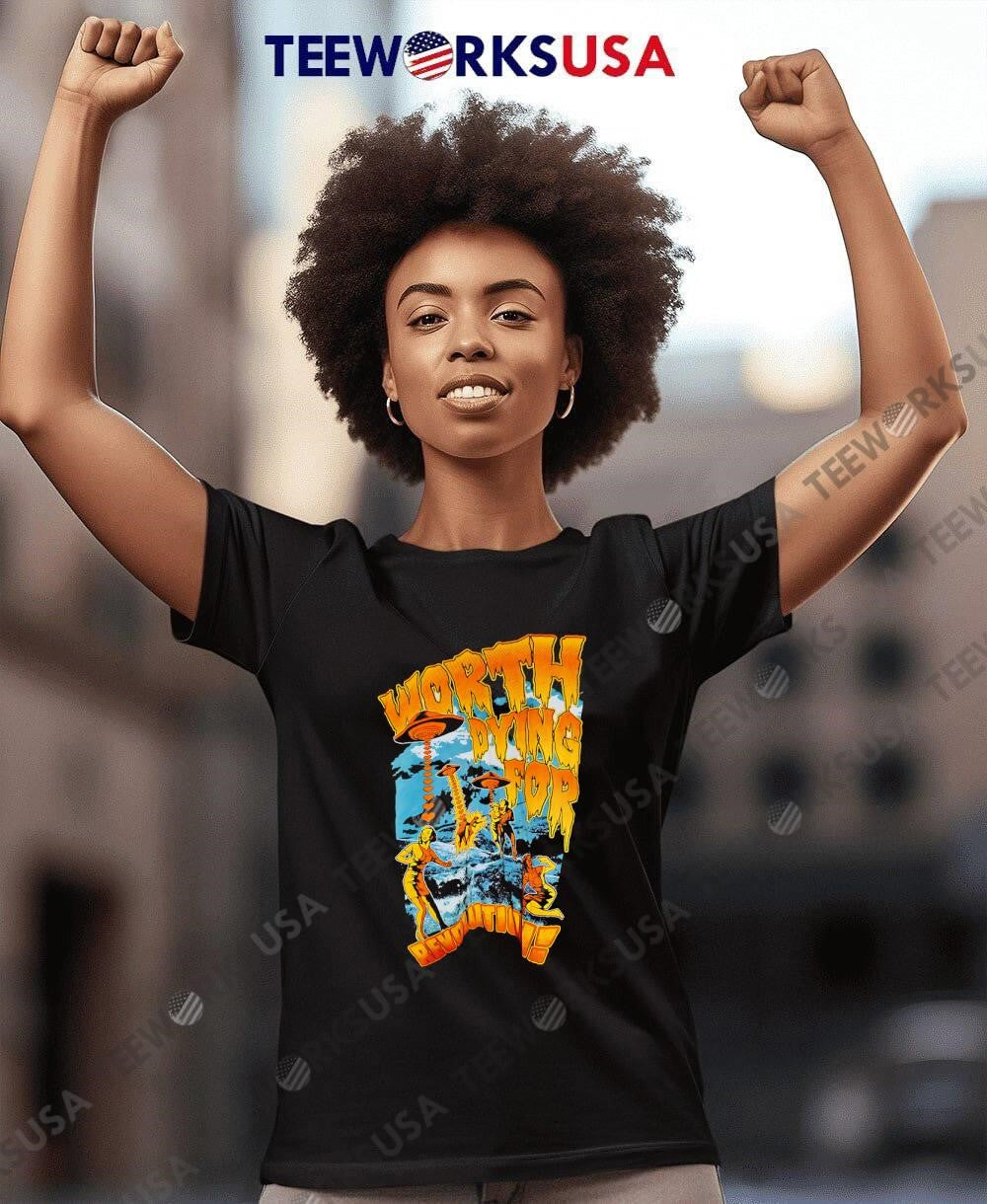 Worth Dying For Revolution - Adult & Kids T-Shirts, Sweatshirts & Hoodies apparel design preview 8
