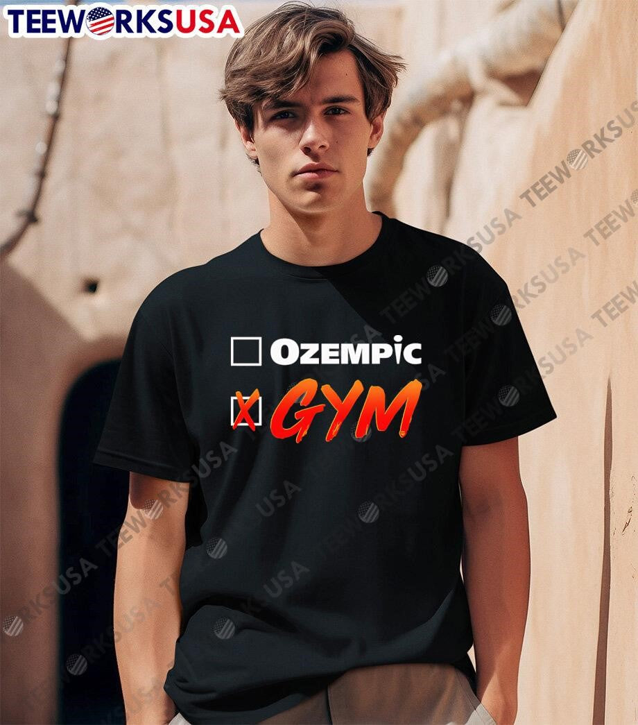 X Gym No Ozempic - Adult & Kids T-Shirts, Sweatshirts & Hoodies apparel design preview 1