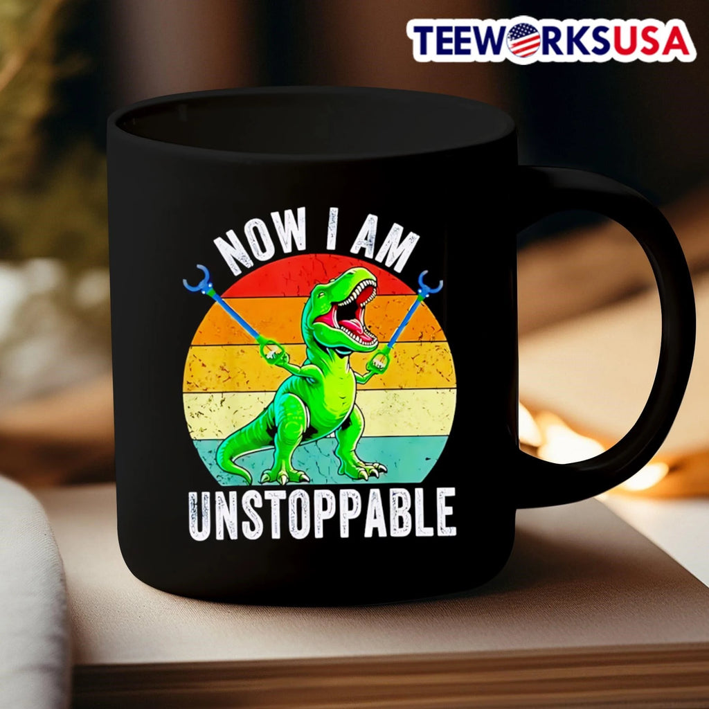 Now I Am Unstoppable T Rex - Adult & Kids T-Shirts, Sweatshirts & Hoodies apparel design preview 3