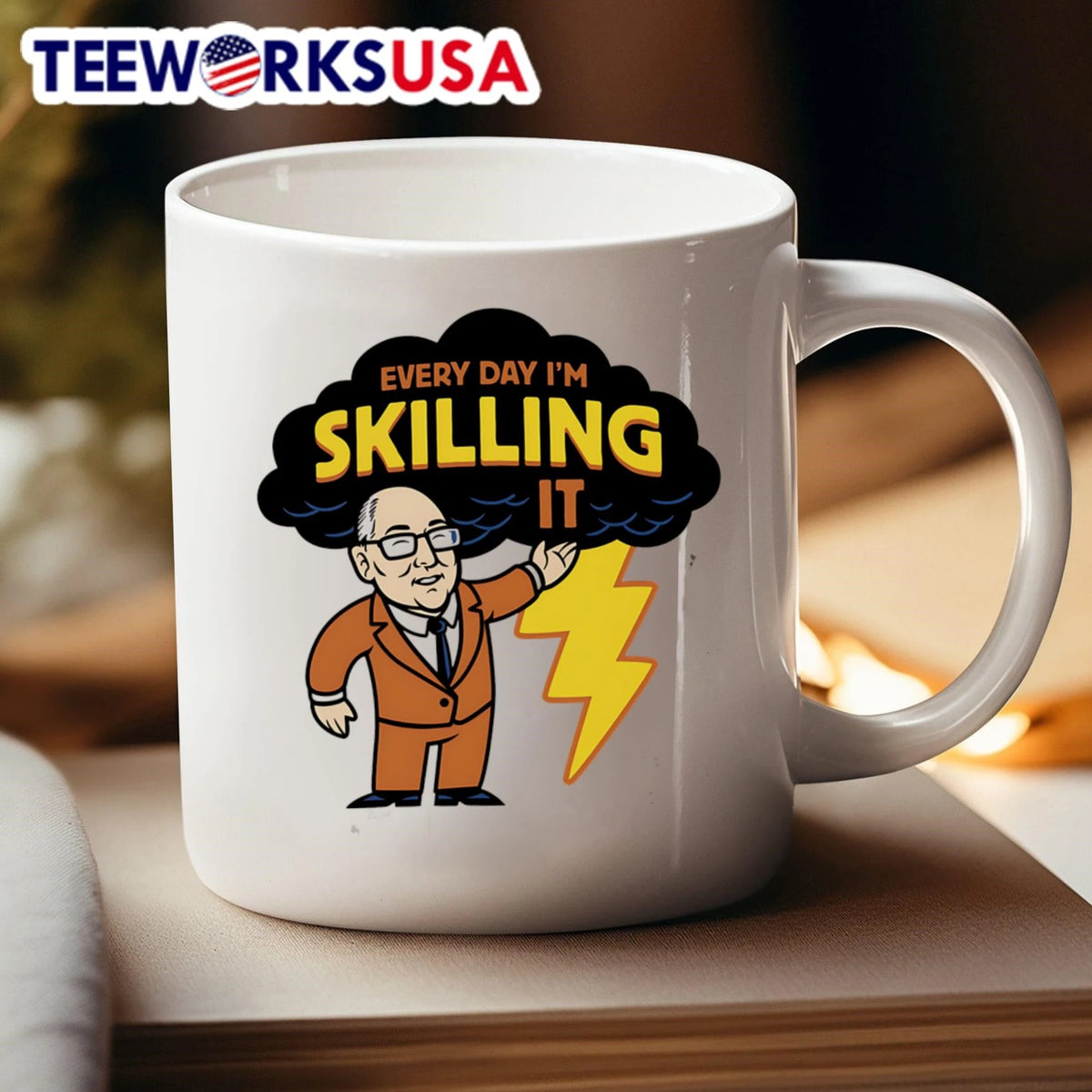 Every Day I'm Skilling It Man In Suit - Adult & Kids T-Shirts, Sweatshirts & Hoodies apparel design preview 4