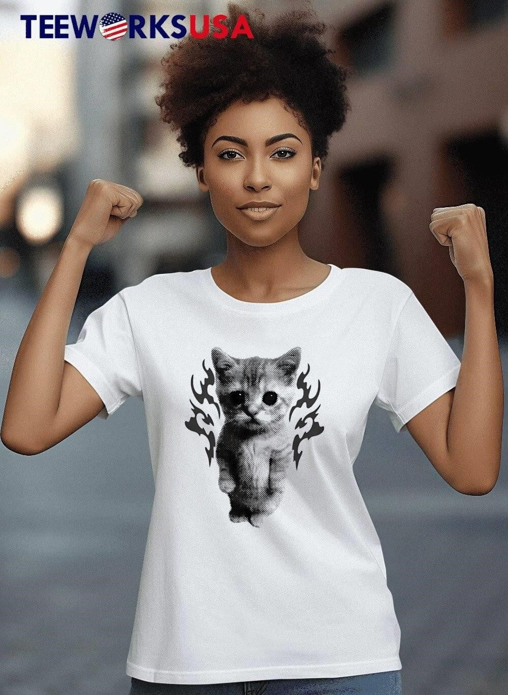 Y2K Goofy Cat Meme - Adult & Kids T-Shirts, Sweatshirts & Hoodies apparel design preview 8