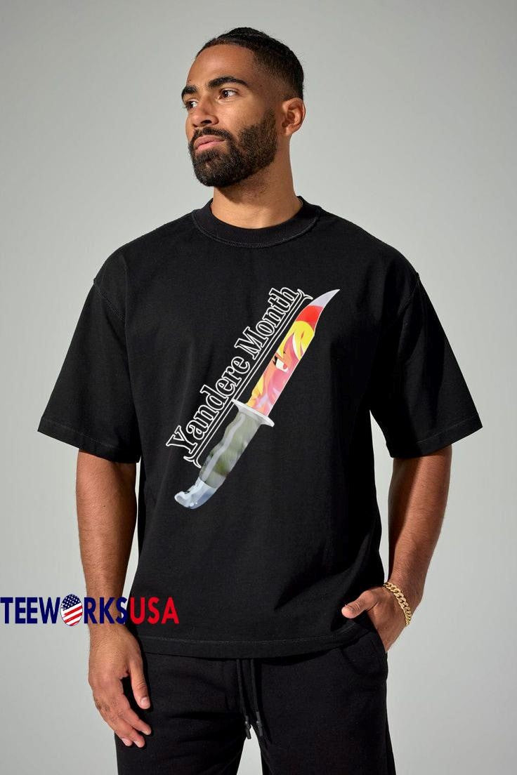 Yandere Month knife - Adult & Kids T-Shirts, Sweatshirts & Hoodies apparel design preview 1
