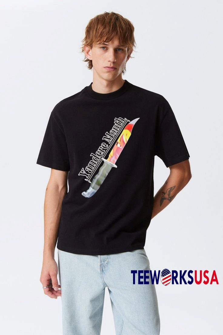 Yandere Month knife - Adult & Kids T-Shirts, Sweatshirts & Hoodies apparel design preview 3