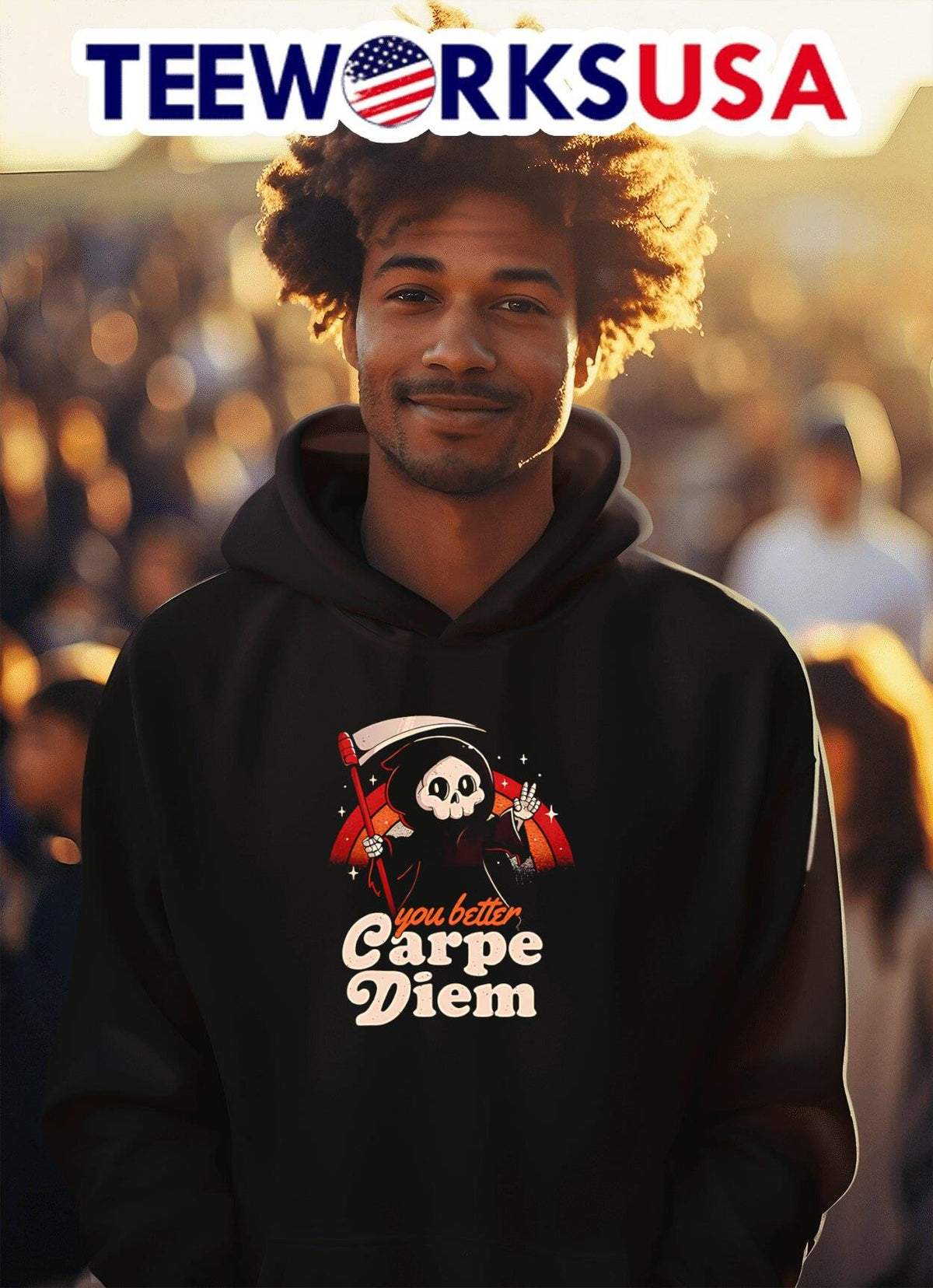 You better carpe diem - Adult & Kids T-Shirts, Sweatshirts & Hoodies apparel design preview 2