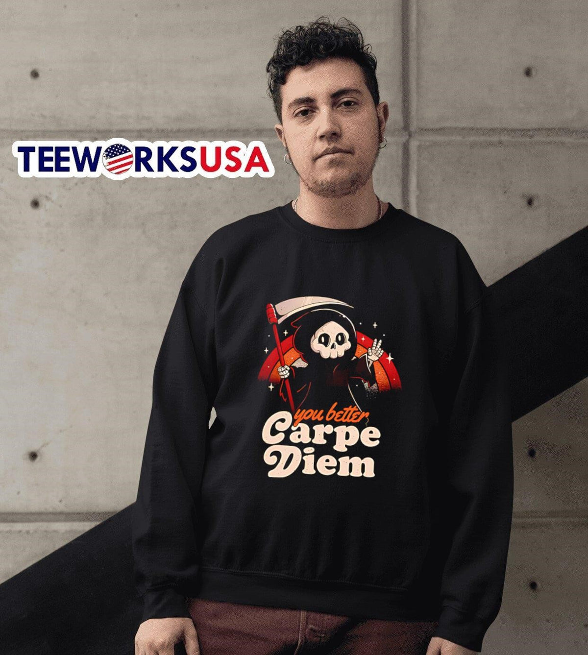 You better carpe diem - Adult & Kids T-Shirts, Sweatshirts & Hoodies apparel design preview 6