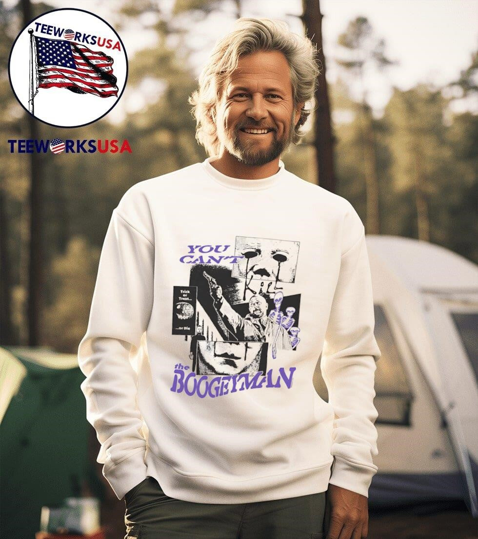 You can't kill the Boogeyman trick or treat die - Adult & Kids T-Shirts, Sweatshirts & Hoodies apparel design preview 3