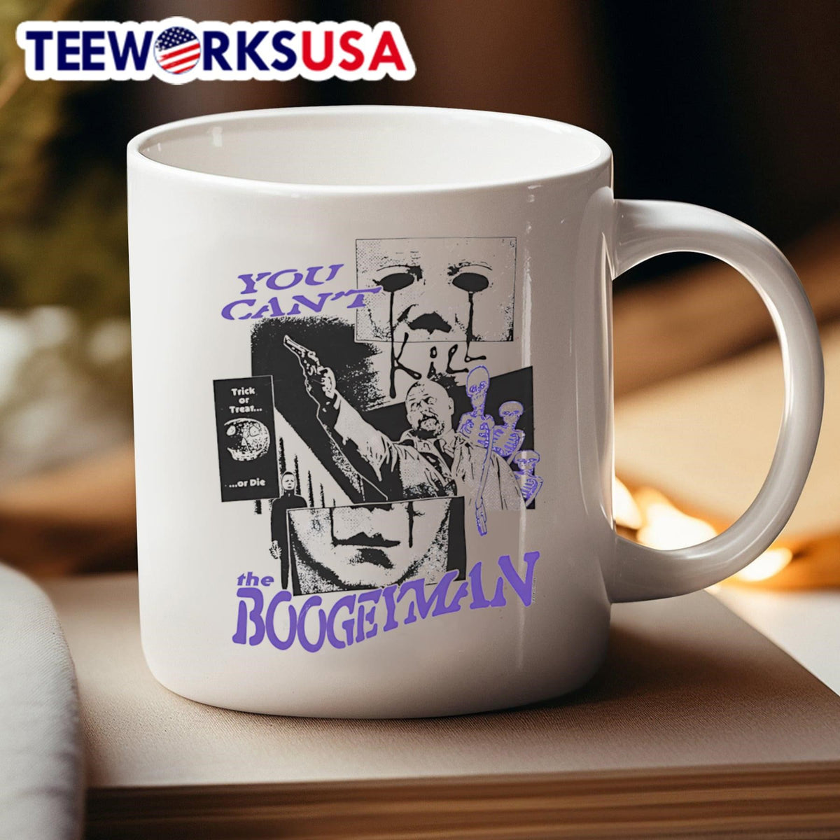 You can't kill the Boogeyman trick or treat die - Adult & Kids T-Shirts, Sweatshirts & Hoodies apparel design preview 4