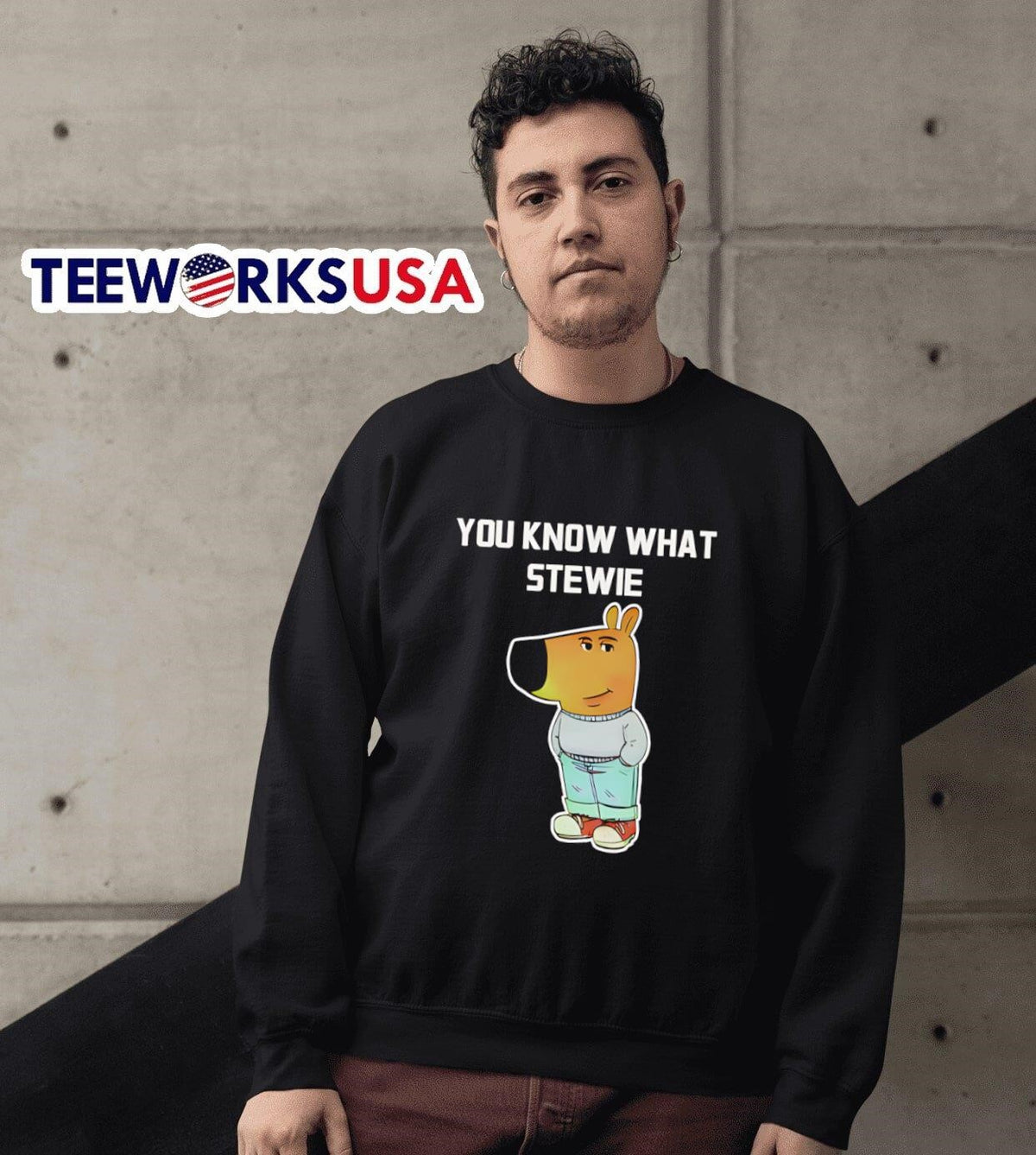 You know what Stewie Chill Guy - Adult & Kids T-Shirts, Sweatshirts & Hoodies apparel design preview 6