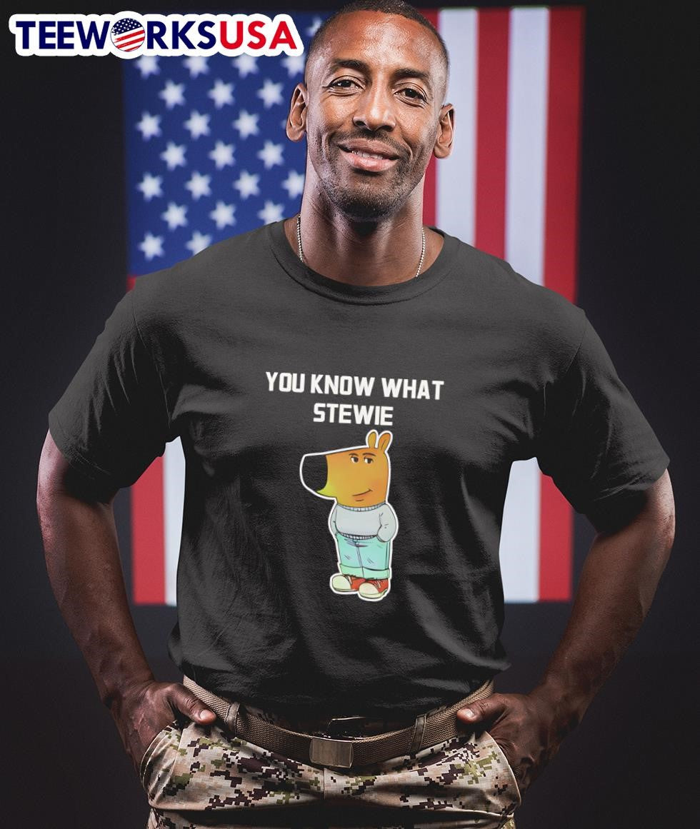 You know what Stewie Chill Guy - Adult & Kids T-Shirts, Sweatshirts & Hoodies apparel design preview 1