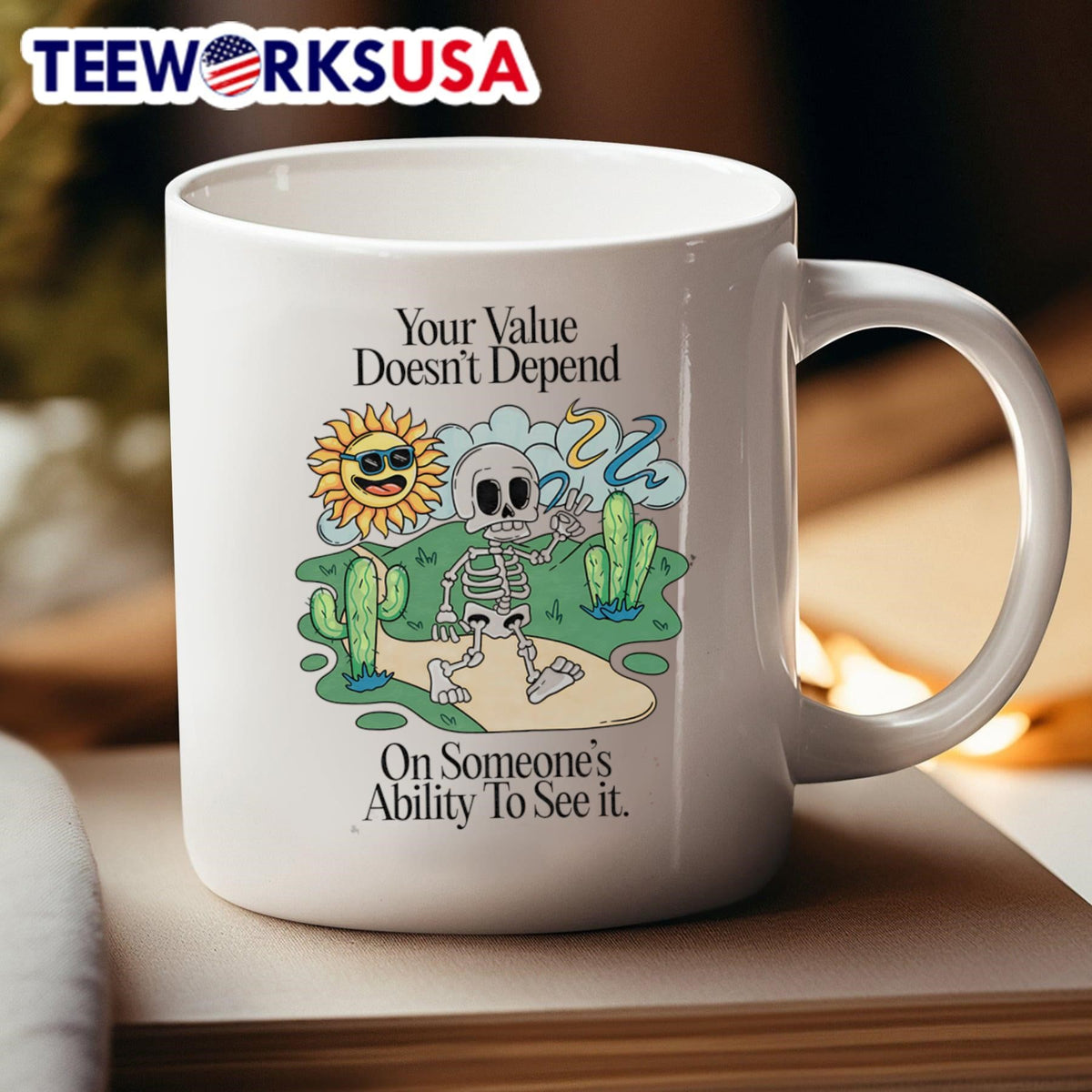 Your value doesn't depend on someone's ability to see - Adult & Kids T-Shirts, Sweatshirts & Hoodies apparel design preview 4