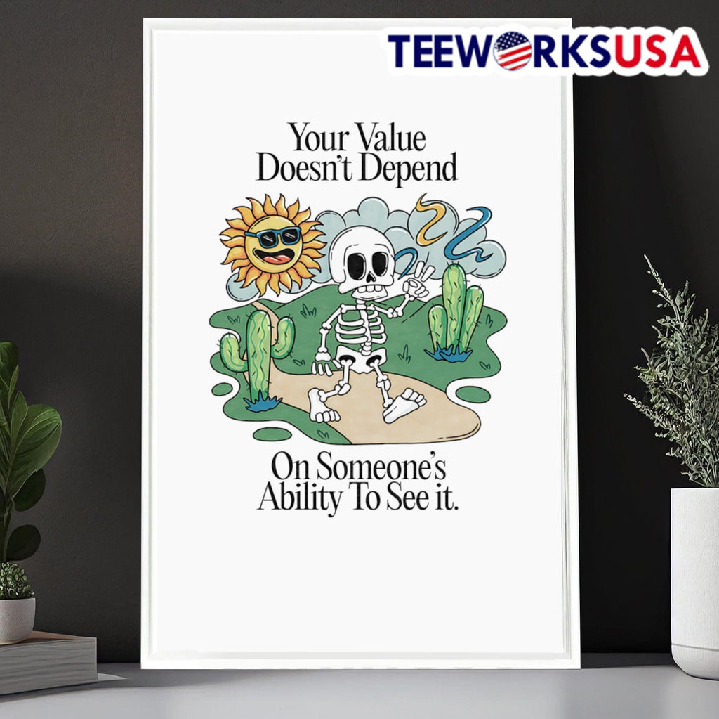 Your value doesn't depend on someone's ability to see - Adult & Kids T-Shirts, Sweatshirts & Hoodies apparel design preview 6