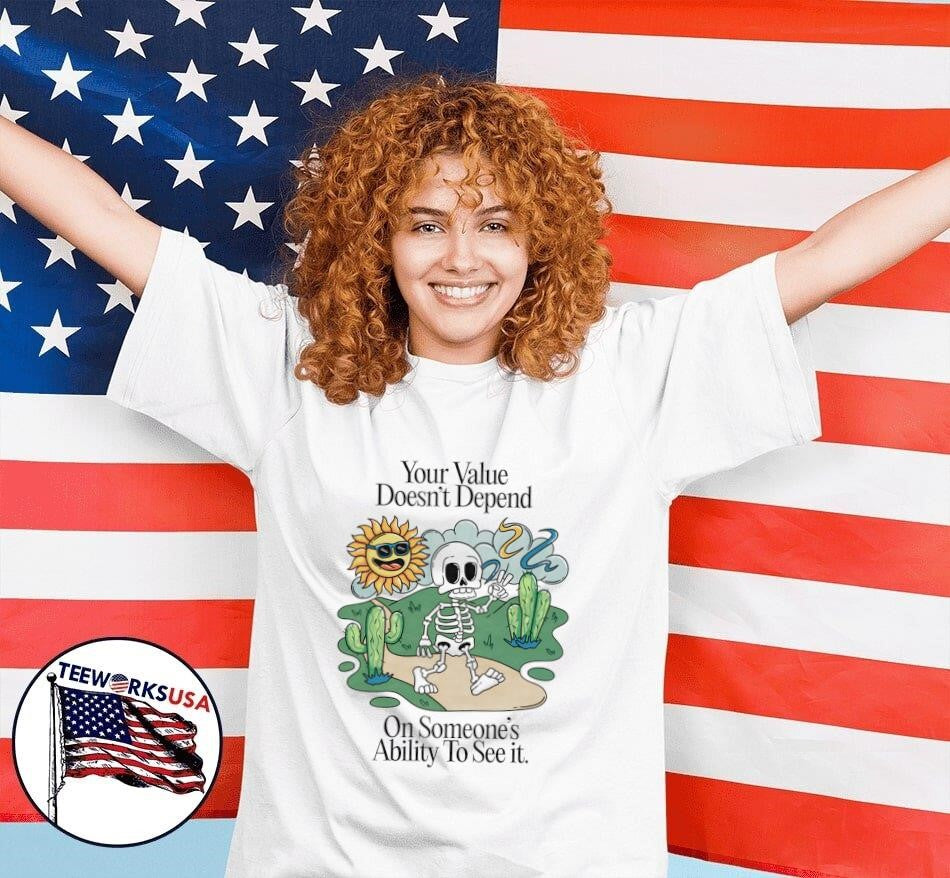 Your value doesn't depend on someone's ability to see - Adult & Kids T-Shirts, Sweatshirts & Hoodies apparel design preview 7