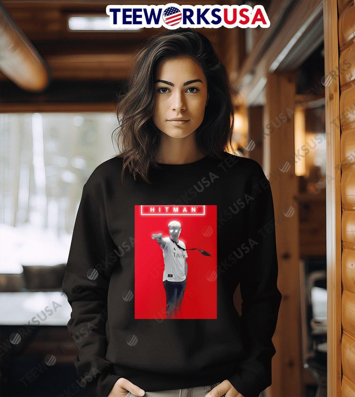 Yusuf Dikec Hit Man 007 - Adult & Kids T-Shirts, Sweatshirts & Hoodies apparel design preview 3