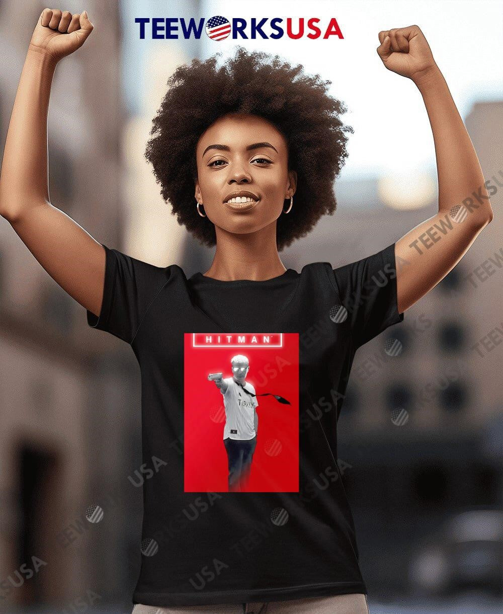 Yusuf Dikec Hit Man 007 - Adult & Kids T-Shirts, Sweatshirts & Hoodies apparel design preview 4