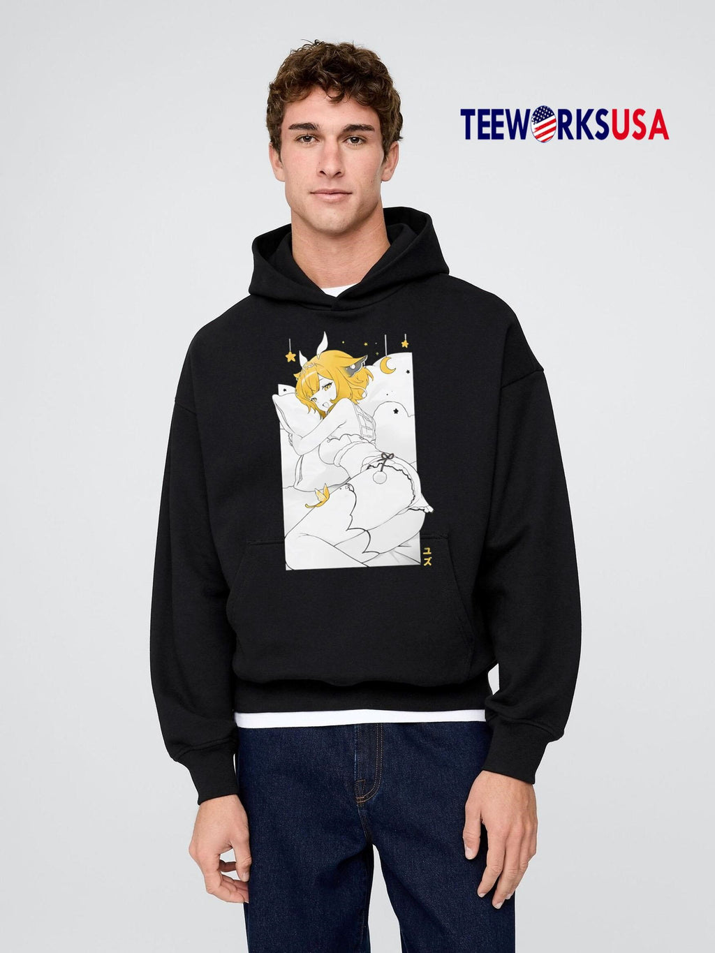 Yuzu Waifu Anime sexy - Adult & Kids T-Shirts, Sweatshirts & Hoodies apparel design preview 2
