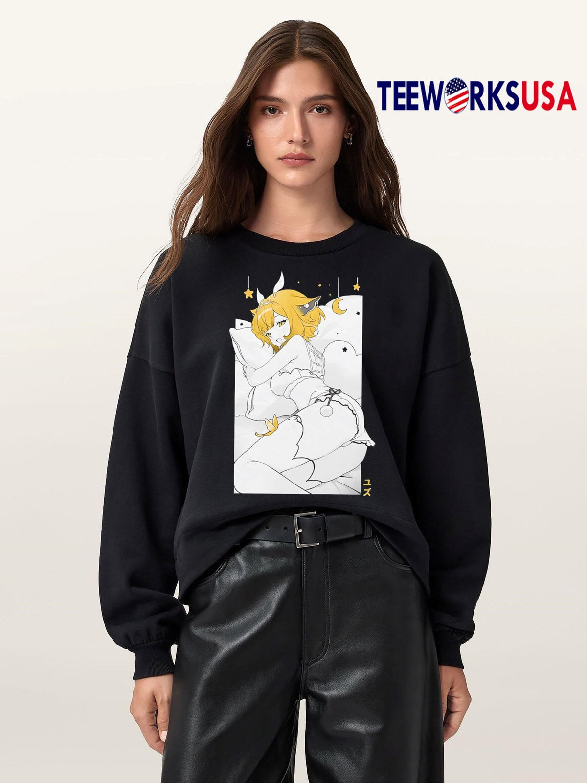 Yuzu Waifu Anime sexy - Adult & Kids T-Shirts, Sweatshirts & Hoodies apparel design preview 5