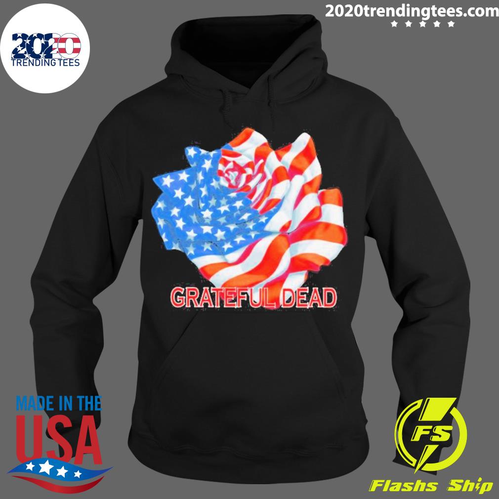 Official grateful Dead Rose Flag Independence 2023 - Adult & Kids T-Shirts, Sweatshirts & Hoodies apparel design preview 2