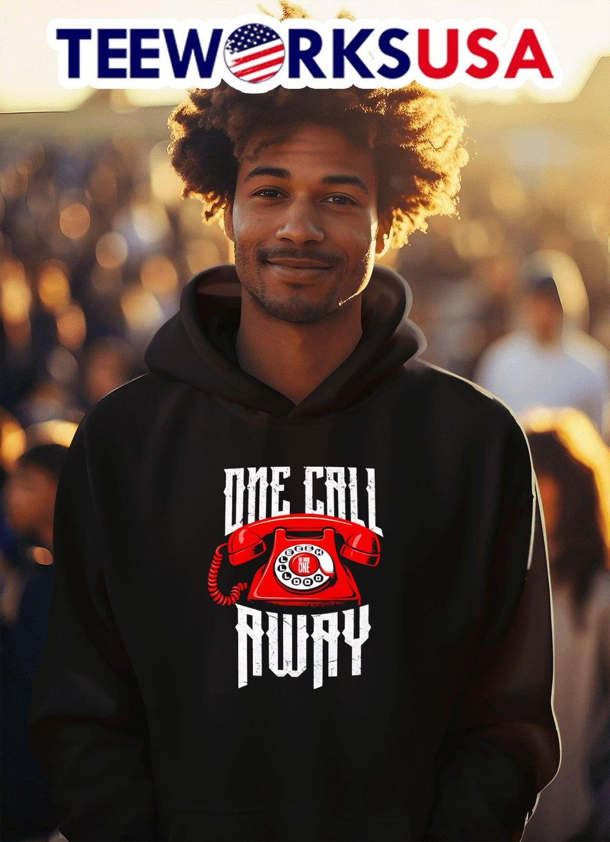 Zilla Fatu one call away - Adult & Kids T-Shirts, Sweatshirts & Hoodies apparel design preview 2