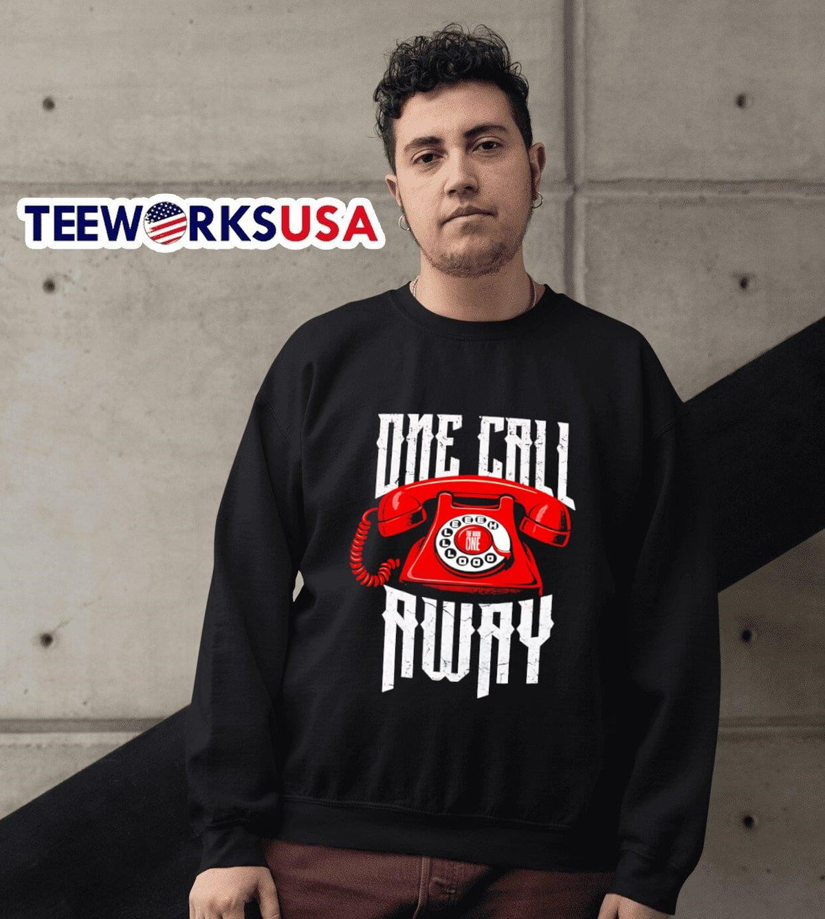 Zilla Fatu one call away - Adult & Kids T-Shirts, Sweatshirts & Hoodies apparel design preview 6