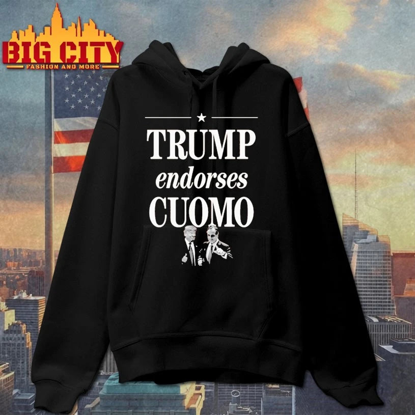 Zohran Mamdani Trump Endorses Cuomo - Adult & Kids T-Shirts, Sweatshirts & Hoodies apparel design preview 2
