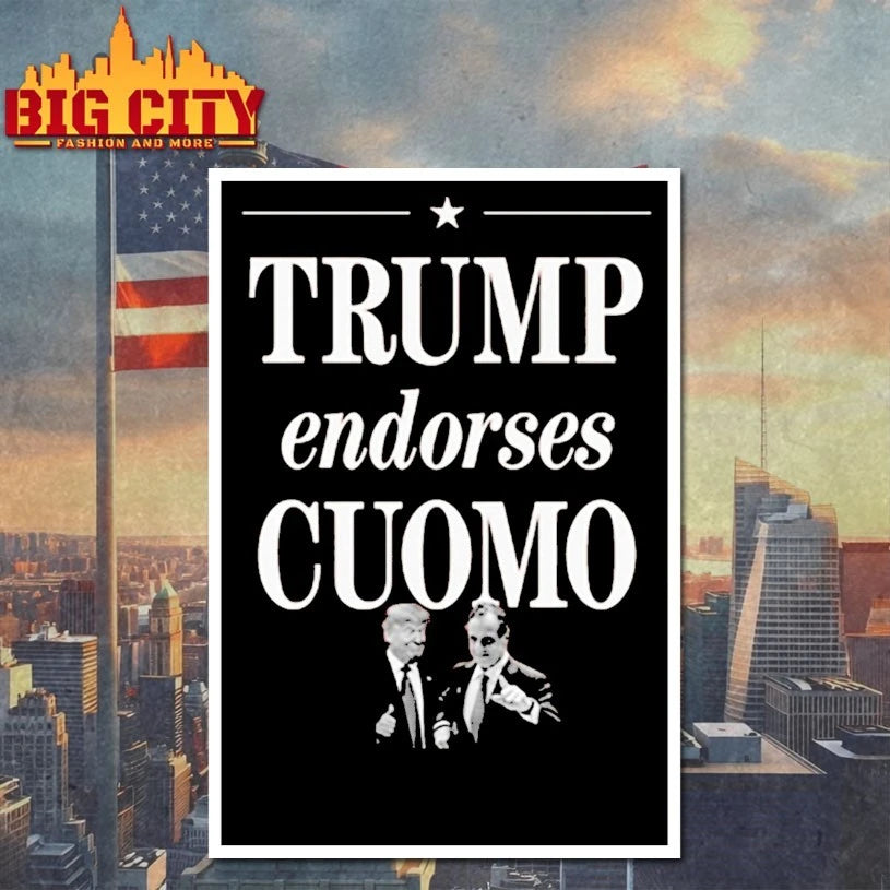 Zohran Mamdani Trump Endorses Cuomo - Adult & Kids T-Shirts, Sweatshirts & Hoodies apparel design preview 4