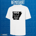 Oma Arkansas Razorbacks baseball state map - Adult & Kids T-Shirts, Sweatshirts & Hoodies apparel design preview 1