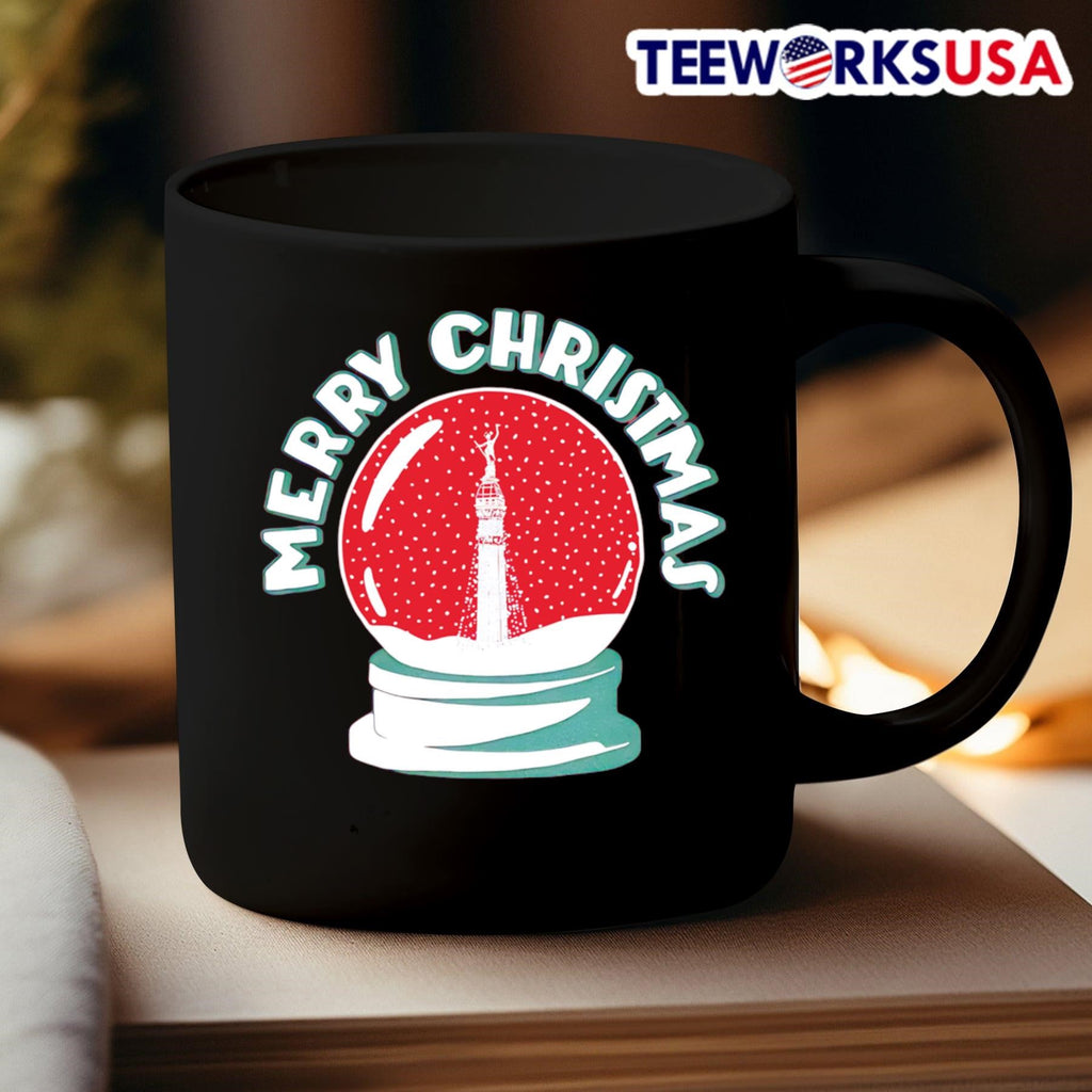 Merry Christmas Indy Snow Globe - Adult & Kids T-Shirts, Sweatshirts & Hoodies apparel design preview 3