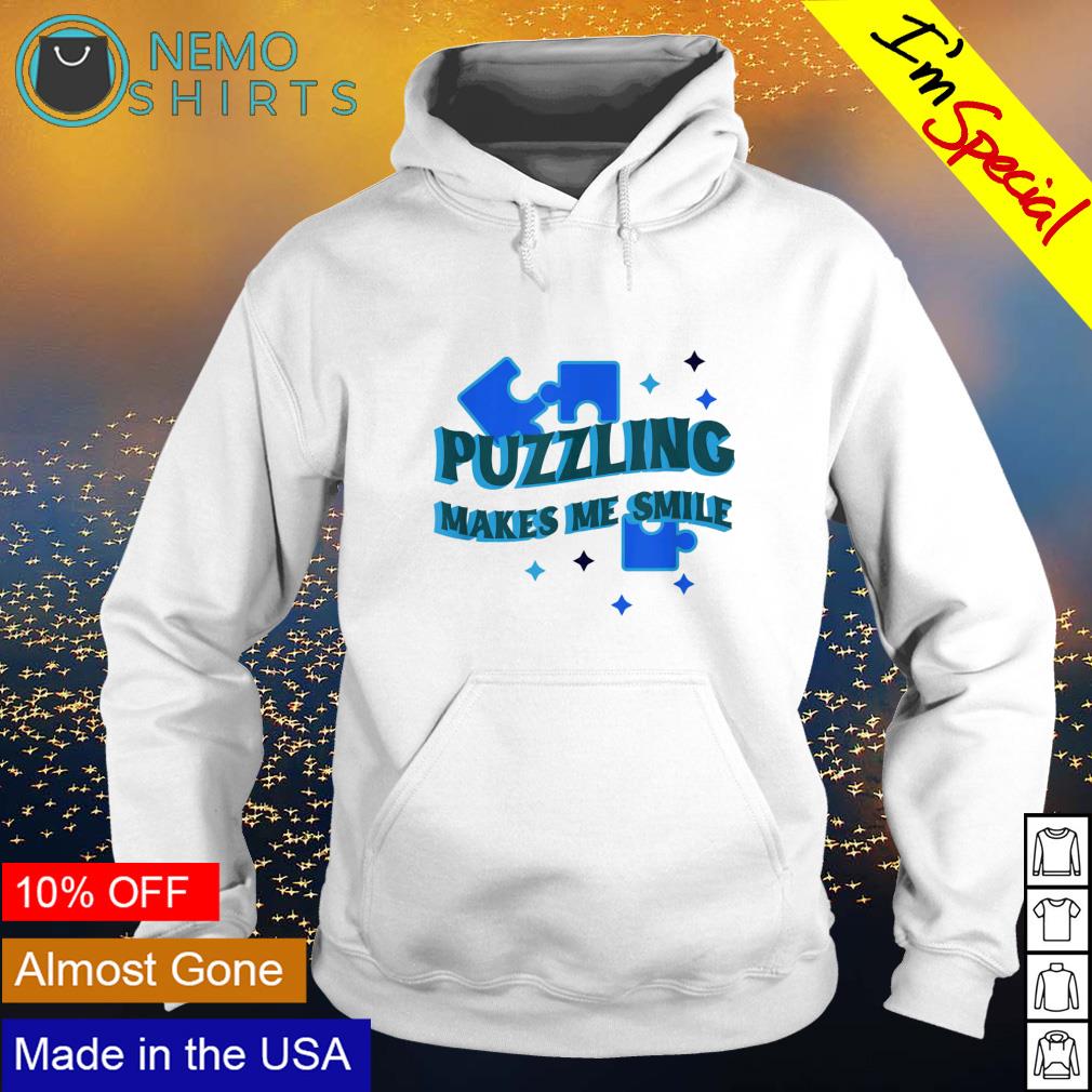 Puzzling makes me smile - Adult & Kids T-Shirts, Sweatshirts & Hoodies apparel design preview 2