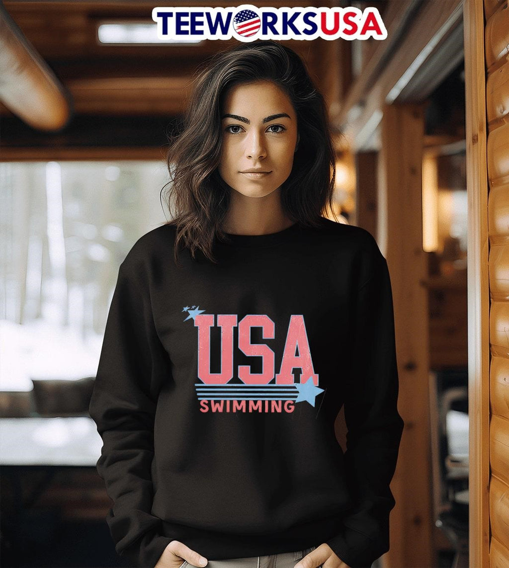 Katie Ledecky USA Swimming gold medal - Adult & Kids T-Shirts, Sweatshirts & Hoodies apparel design preview 3
