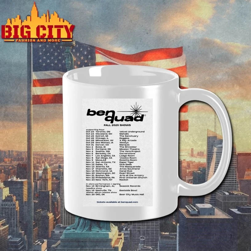 Ben Quad Fall New Tour 2025 Poster - Adult & Kids T-Shirts, Sweatshirts & Hoodies apparel design preview 3