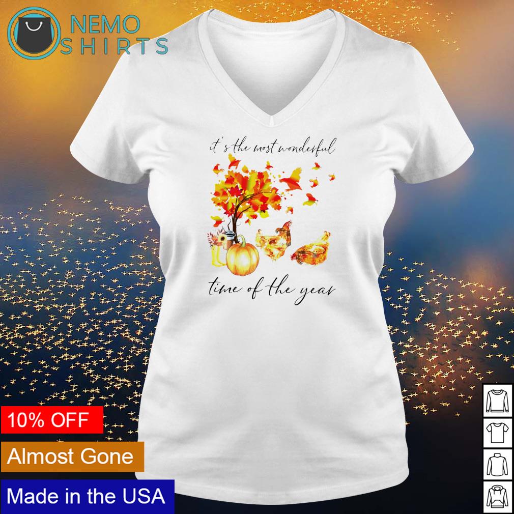 Chicken autumn it's the most wonderful time of year - Adult & Kids T-Shirts, Sweatshirts & Hoodies apparel design preview 5