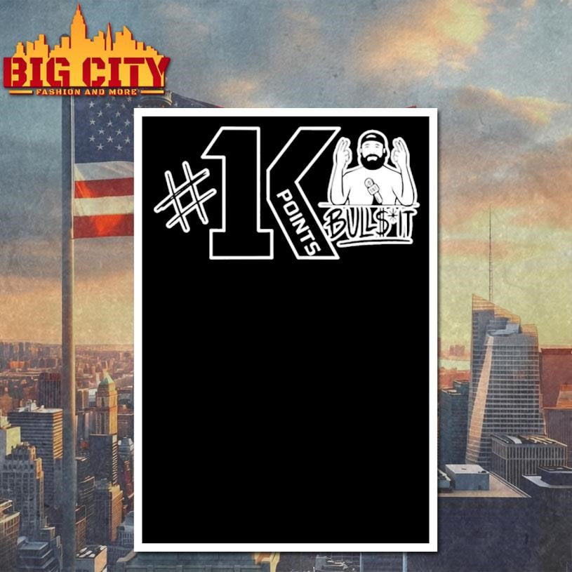 Nikita Kucherov 1K 1000 Points Bullshit - Adult & Kids T-Shirts, Sweatshirts & Hoodies apparel design preview 4