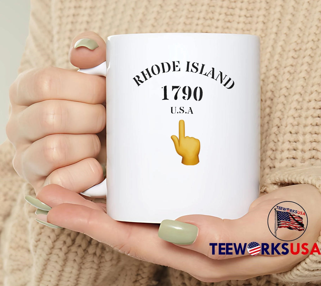 Rhode Island USA 1790 Yellow Hand Pointing Index - Adult & Kids T-Shirts, Sweatshirts & Hoodies apparel design preview 4