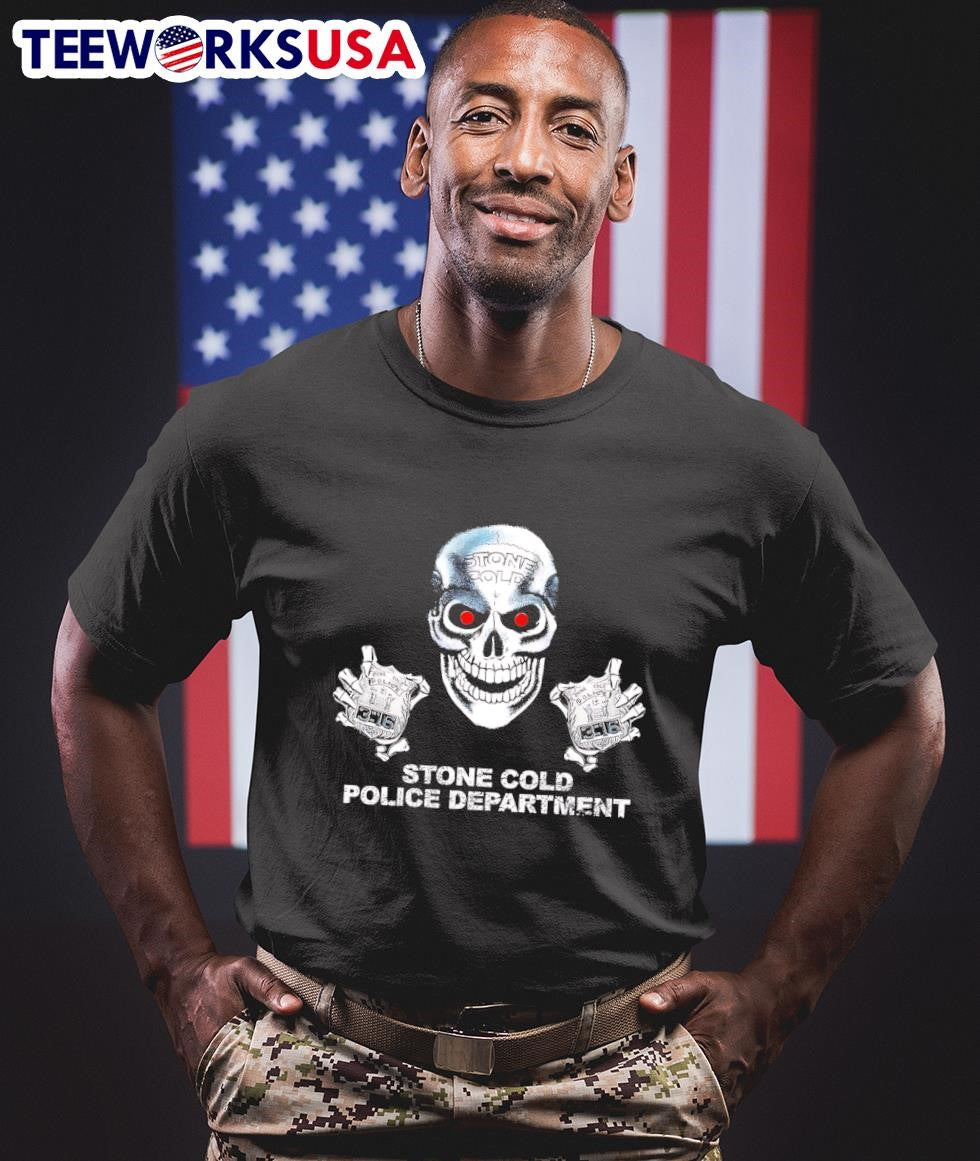 Stone Cold police department - Adult & Kids T-Shirts, Sweatshirts & Hoodies apparel design preview 1