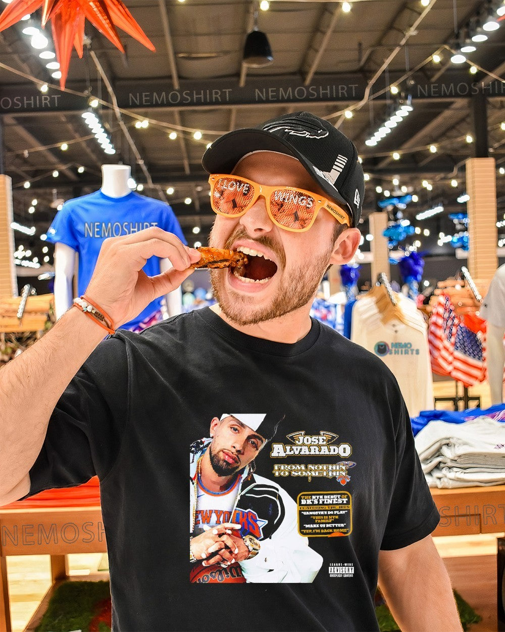 Diggin' in the Knicks Crates Jose Alvarado from - Adult & Kids T-Shirts, Sweatshirts & Hoodies apparel design preview 1