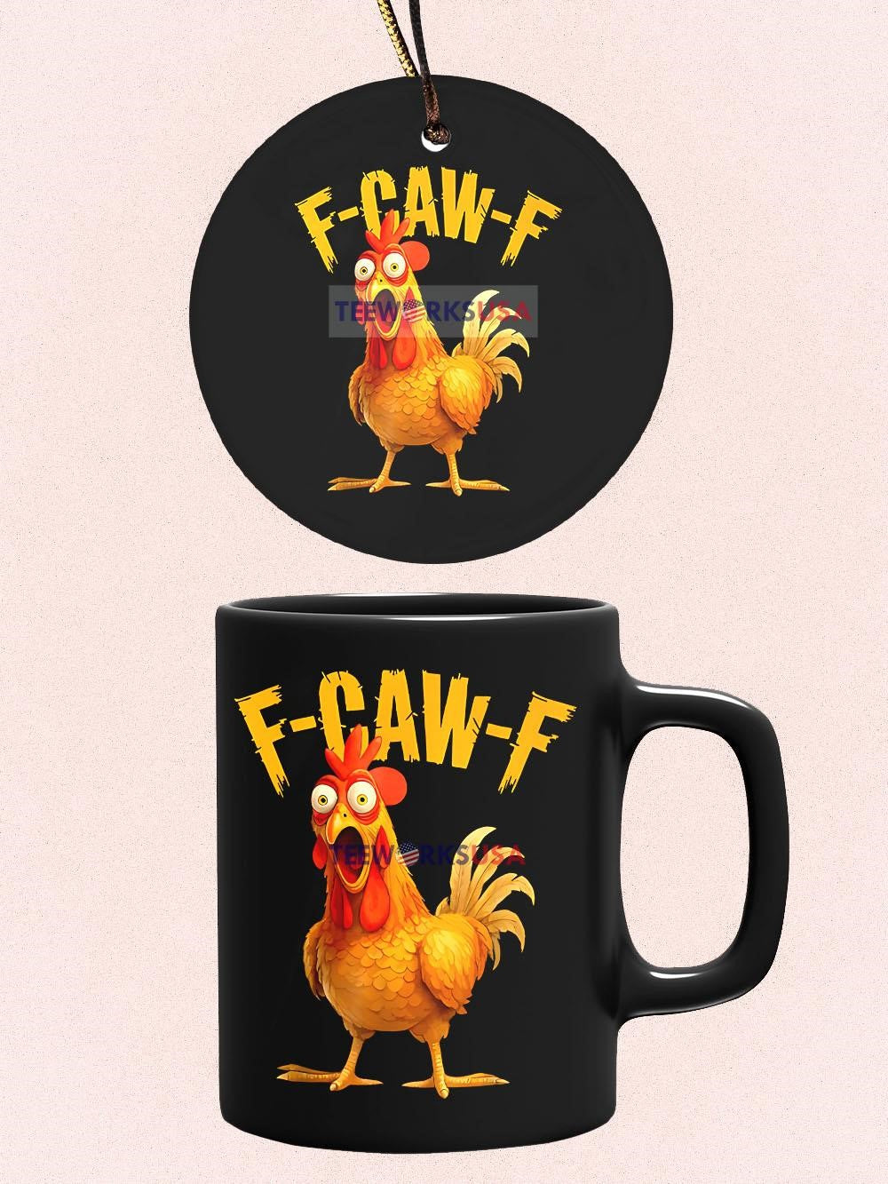 F-Caw-F Chicken - Adult & Kids T-Shirts, Sweatshirts & Hoodies apparel design preview 4