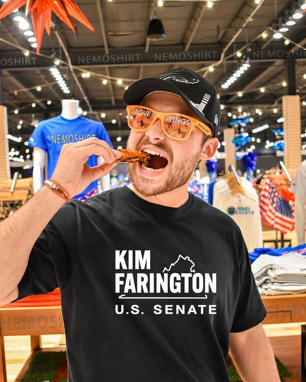 Kim Farington for US Senate 2026 Political Campaign - Adult & Kids T-Shirts, Sweatshirts & Hoodies apparel design preview 1
