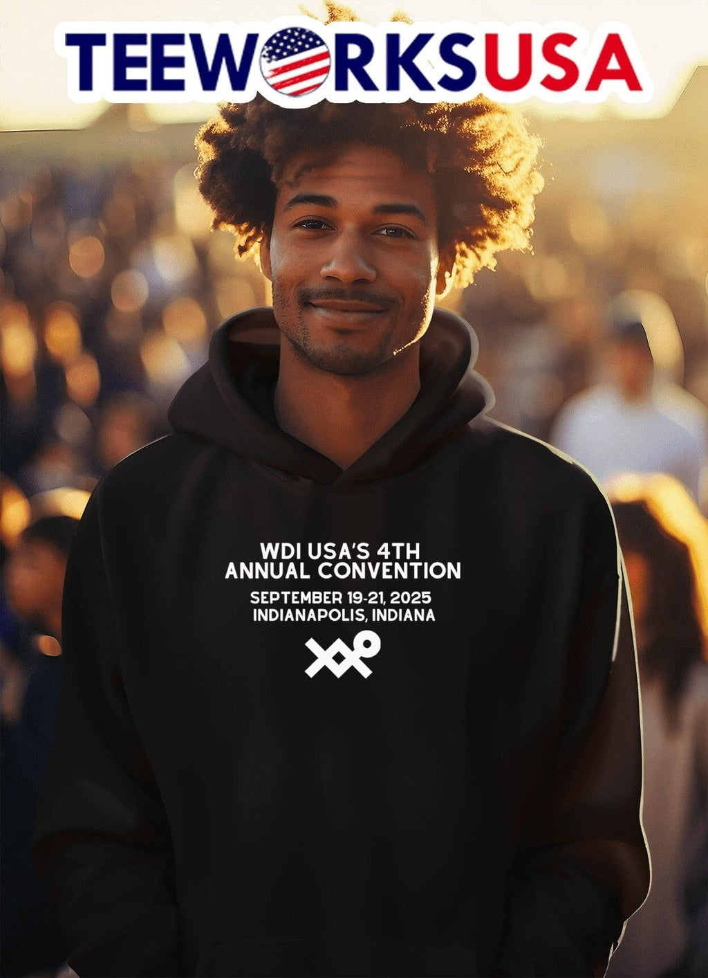WDI USA's 4th annual convention September 2025 - Adult & Kids T-Shirts, Sweatshirts & Hoodies apparel design preview 2