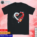 Go Niners SF 49ers diamond heart - Adult & Kids T-Shirts, Sweatshirts & Hoodies apparel design preview 1