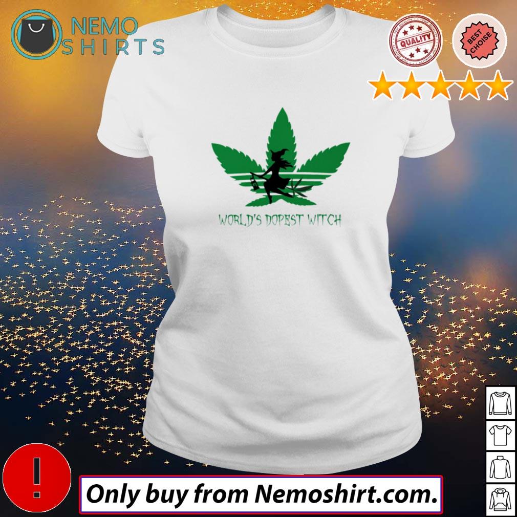 Weed world's dopest witch Halloween - Adult & Kids T-Shirts, Sweatshirts & Hoodies apparel design preview 3